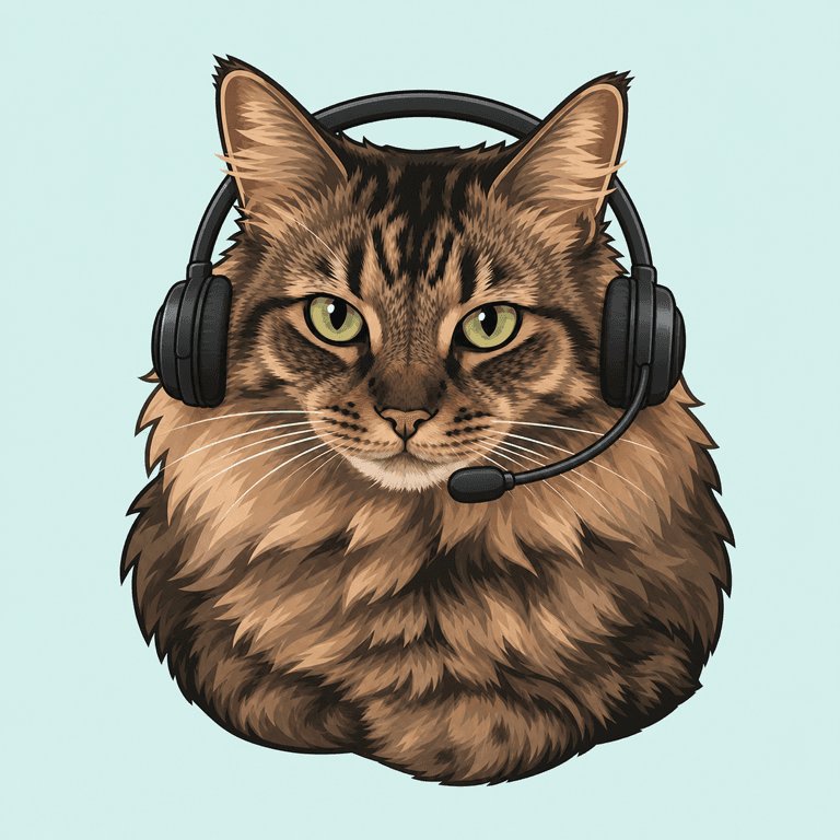 Clio, the cat who runs ChatLater customer support